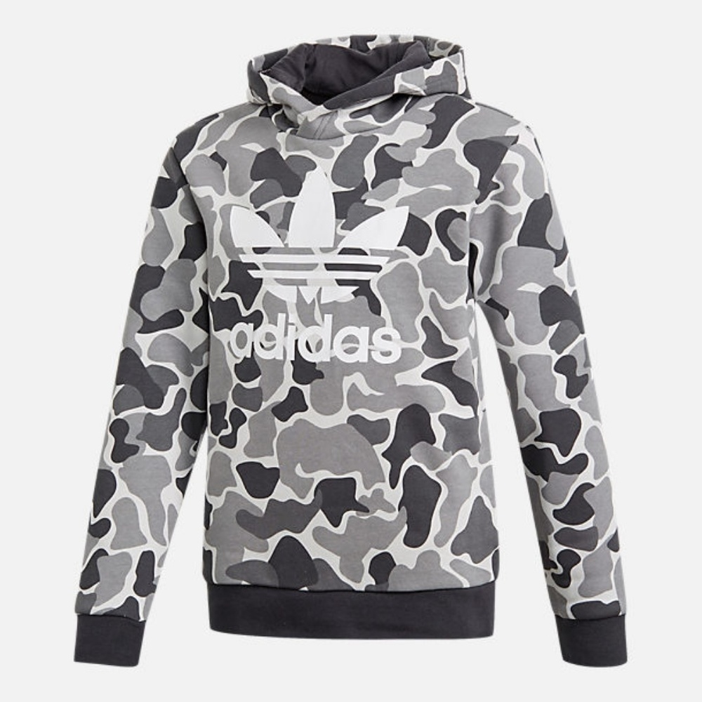 Boy's Adidas Camo Hoodie Sweatshirt Brand New